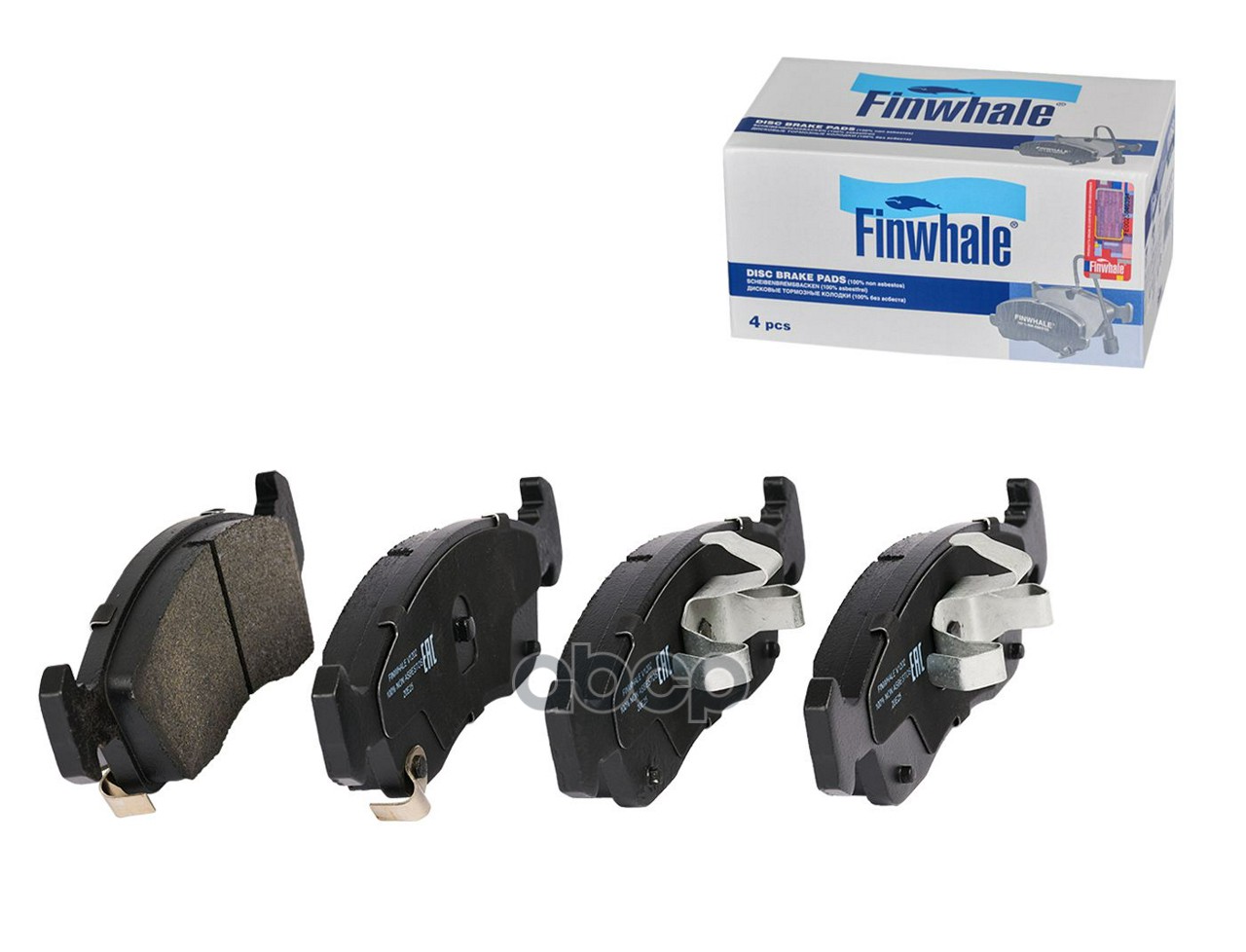 Колодки перед. дисковые  Chevrolet Cobalt перед. к-т (без ABS) V1202 Finwhale арт. V1202