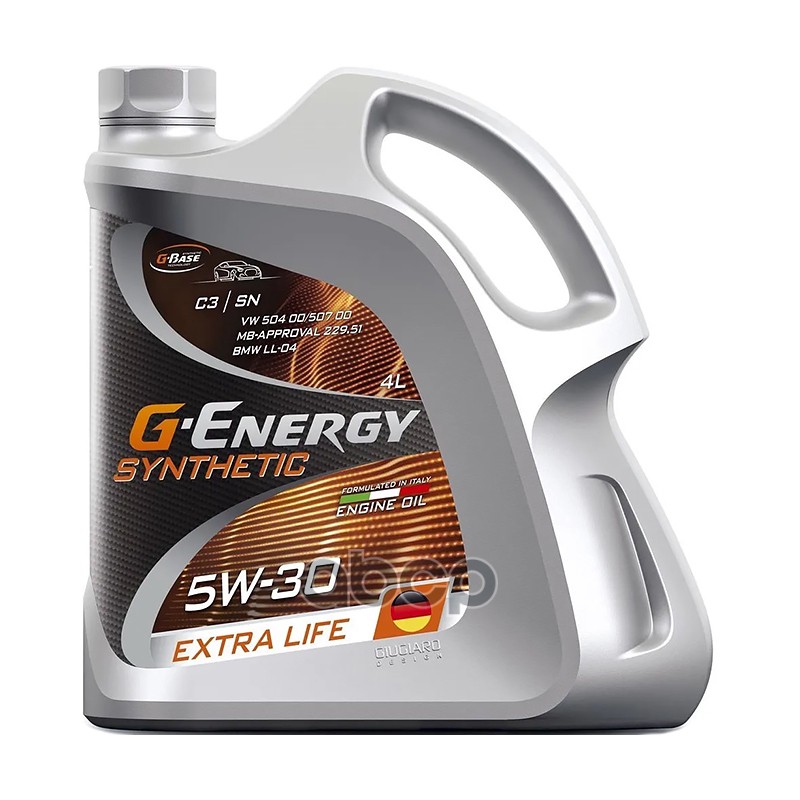 G-Energy Масло моторное G-Energy Synthetic Extra Life 5W-30 синтетическое 4 л 253142480