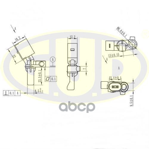 ДАТЧИК ABS ЗАДН AUDI A2/SEAT CORDOBA/IBIZA IV/SKODA FABIA ЛЕВ G.U.D арт. GABS01034