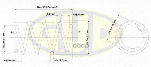 Пружина Пер Bmw E46 2.0I/2.3I/2.5I/2.8I/2.0D 98> G.U.D арт. GCS008439