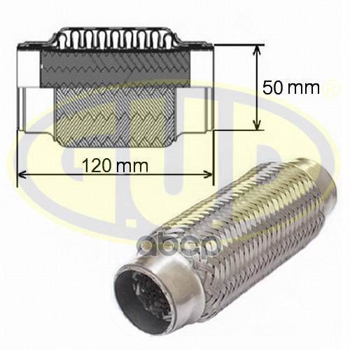 Гофра Глушителя Усиленная 50X120 G.U.D арт. GFP350120HD