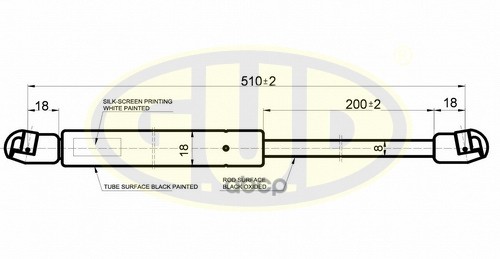 Амортизатор Капота | Перед | G.U.D арт. GGS010195