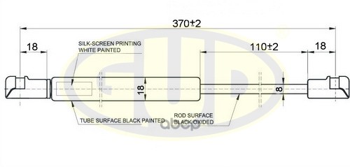 Амортизатор Крышки Багажника | Зад | G.U.D арт. GGS020164