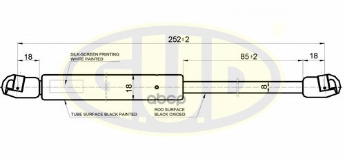 Амортизатор Крышки Багажника | Зад | G.U.D арт. GGS020329