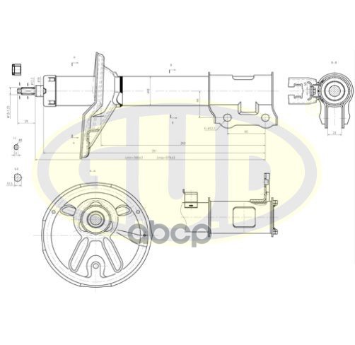Амортизатор | Зад Лев | G.U.D арт. GSA332109