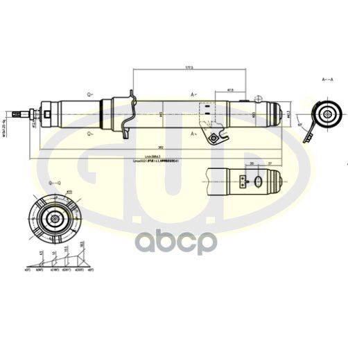 Амортизатор Подвески Gsa341352 G.U.D арт. GSA341352