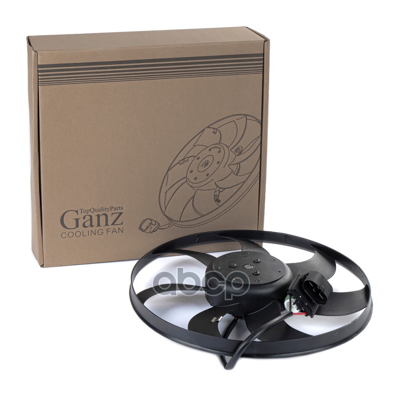 Вентилятор охлаждения (без кожуха, с резистором) OPEL Astra J/Insignia/Zafira C GANZ GIC06227 GANZ арт. GIC06227
