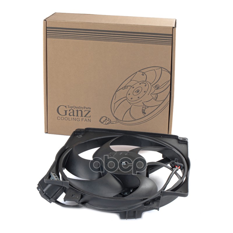 Вентилятор радиатора основного (с кожухом и резистором) ВАЗ 1117 LADA Kalina GANZ GIC06255 GANZ арт. GIC06255