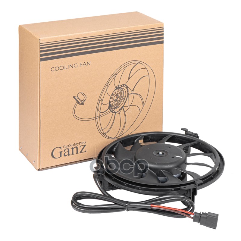 Вентилятор радиатора (без кожуха) AUDI A4,A6,Superb,Passat GANZ GIC06533 GANZ арт. GIC06533