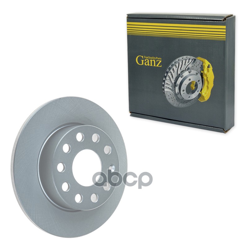Диск тормозной задний с покрытием AUDI A3/SKODA OCTAVIA/VW GOLFV/JETTA 03- GANZ GIJ06012 GANZ арт. GIJ06012