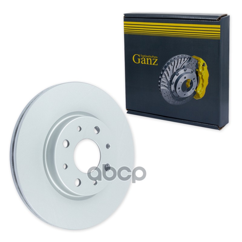 Диск тормозной передний с покрытием FIAT/ALFA/LANCIA GANZ GIJ06187 GANZ арт. GIJ06187