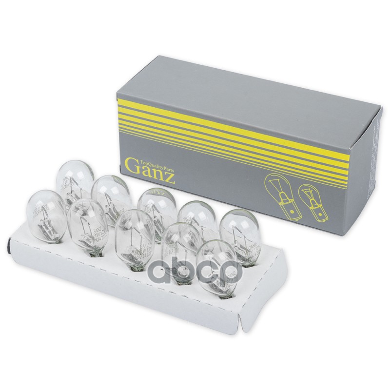 Лампа W21w 12V21w (W3x16d) Box (10 Шт.)  Ganz Gip06027 GANZ арт. GIP06027