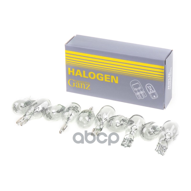Лампа W16w T15 12V 16W W2.1x9.5d Box (10 Шт.)  Ganz Gip06093 GANZ арт. GIP06093