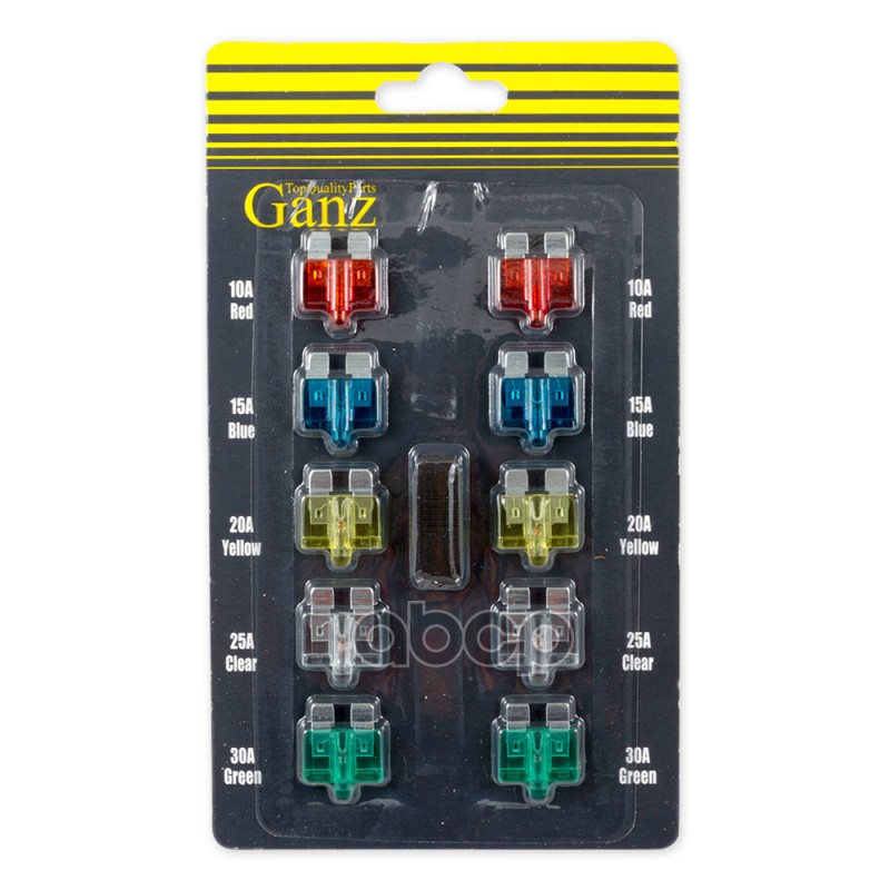 Набор предохранителей флажковых с индикатором обрыва блистер 10шт  GANZ GRP15003 GANZ арт. GRP15003