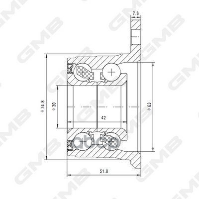 Ступица колеса GMB арт. gh21390t