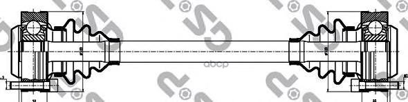 Привод в сборе BMW 5 (E34) GSP арт. 205001