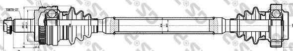 Вал приводной 205037 GSP арт. 205037