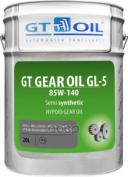 Масло Трансмиссионное Полусинтетическое Gear Oil 85W140 Gl-5 20Л GT OIL арт. 8809059407110