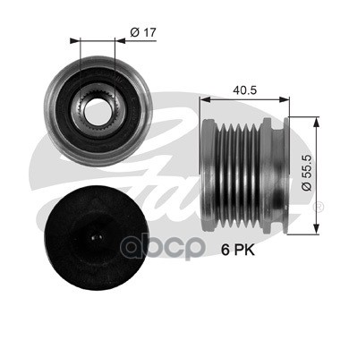 Механизм Свободного Хода Генератора Gates арт. OAP7040
