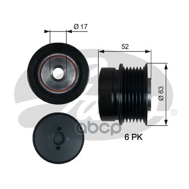 Механизм Свободного Хода Генератора Gates арт. OAP7187