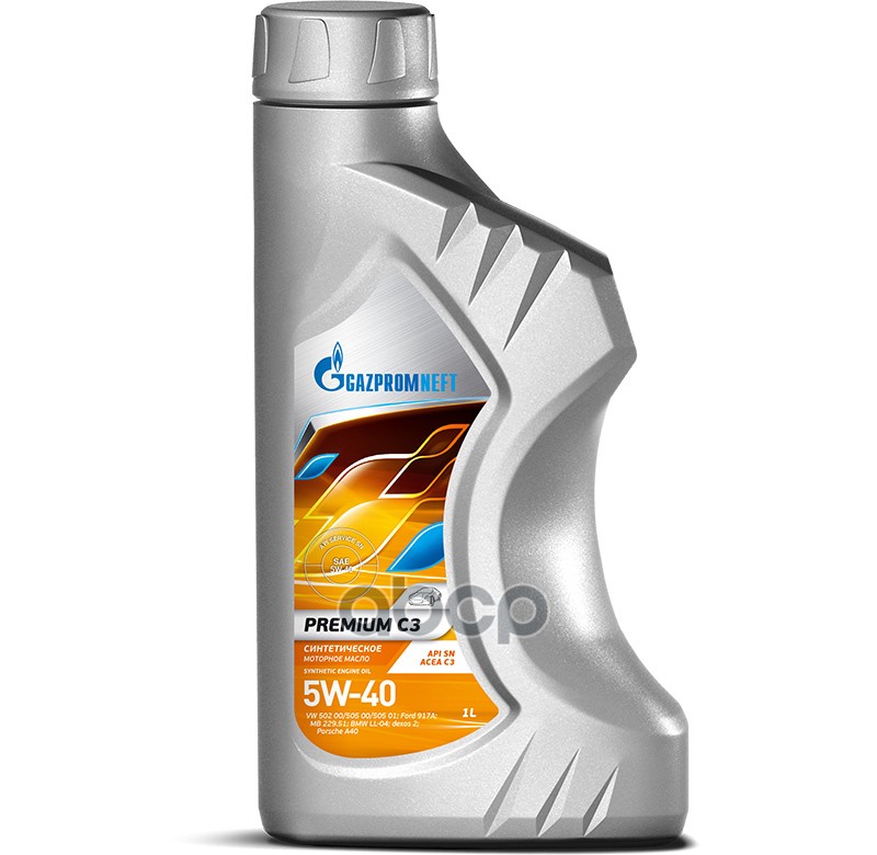 Gazpromneft Масло моторное Gazpromneft Premium C3 5W-40 синтетическое 1 л 253142232