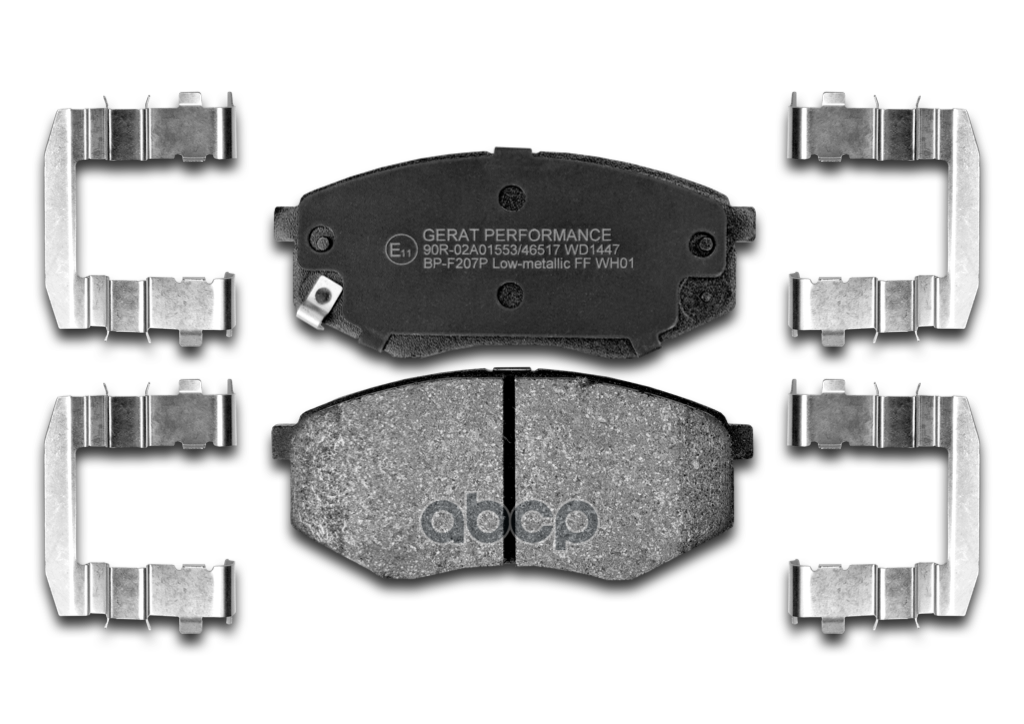 ТОРМОЗНЫЕ КОЛОДКИ ПЕРЕДНИЕ BPF207P Gerat арт. BPF207P