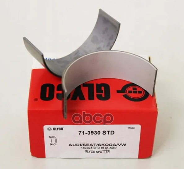 Вкладыши Шатунные 71-3930Std Glyco арт. 71-3930STD