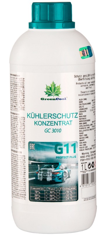 Антифриз (Концентрат) 1Кг, Gc 3010 Синий, G11, Bs 6580 GreenCool арт. 702637