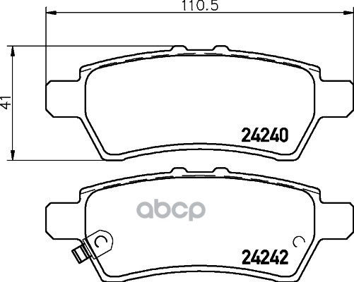 колодки тормозные дисковые NISSAN NAVARA (D40) HELLA арт. 8db355012-081