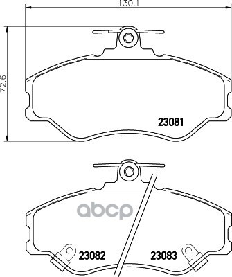 Колодки тормозные дисковые HELLA арт. 8DB355016641