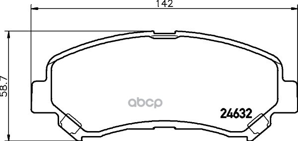 Колодки тормозные NAO NISSAN QASHQAI / QASHQAI +2 (J10  JJ10)  X-TRAIL (T31) HELLA арт. 8db355028-671