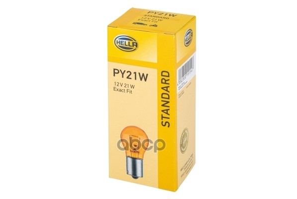 Лампа 12V Py21w 21W Hella 1 Шт. Картон 8Ga006841-121 HELLA арт. 8GA006841-121