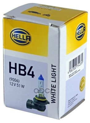 Лампа Накаливания Hb4 12V 51W P22d White Light HELLA арт. 8GH223498-171