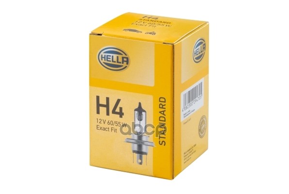 Лампа 12V H4 55/60W HELLA Standart 1 шт. картон 8GJ 002 525-131 HELLA арт. 8GJ 002 525-131