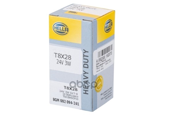 Лампа M  24 V  Sv 7-8 HELLA арт. 8gm002094-241