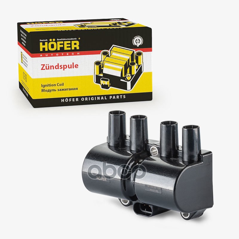 Катушка зажигания CHEVROLET Aveo (1.2/1.4/1.5), DAEWOO Matiz 1.0 (3-х конт.) HOFER арт. HF750320