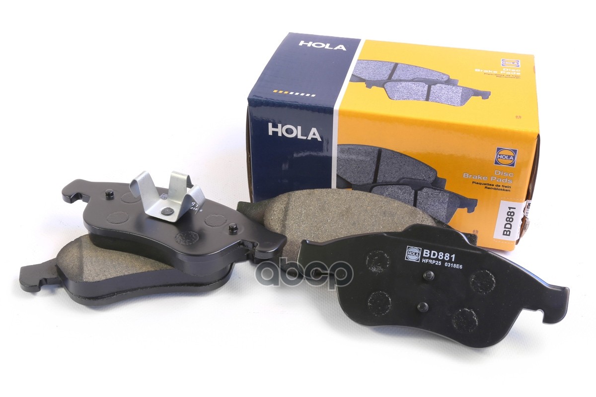 Тормозные колодки дисковые (передние) RENAULT Duster (+ABS)  Kaptur  Megane III  Fluence  Scenic III HOLA арт. bd881