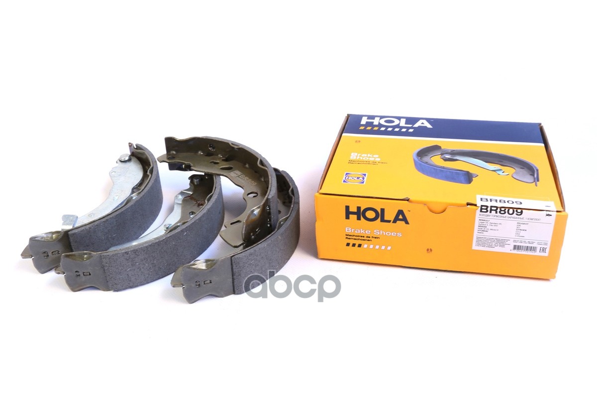 Тормозные колодки барабанные ( (BCH 203x38)  задние) LADA Xray  RENAULT Logan I/II   Sandero I/II  S HOLA арт. br809