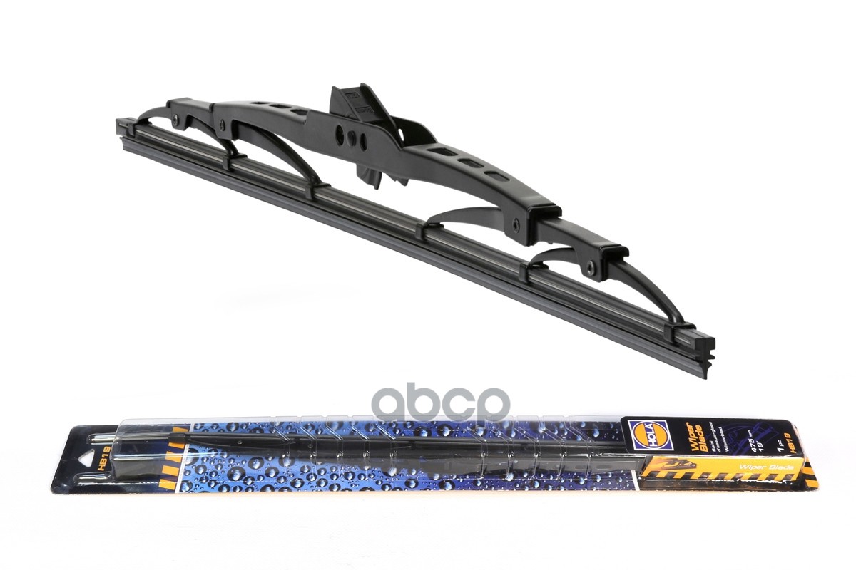 Щетка стеклоочистителя  каркасная 1шт. (19/480mm) Универсальная  адаптер крючок HOLA арт. hb19