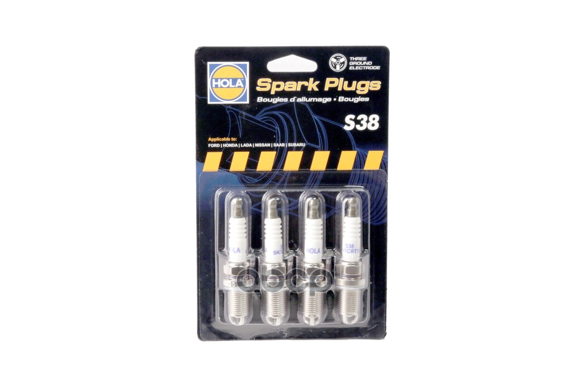 Свечи зажигания трехэлектродная (16V) LADA 2110-12  Kalina (1117-19)  Priora(2170-72)  Granta(2190-9 HOLA арт. s38