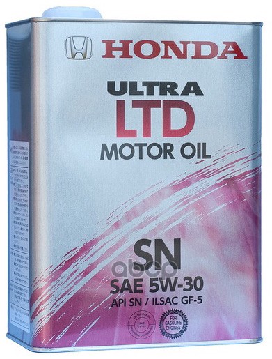 HONDA Масло моторное синтетическое Ultra LTD 5W30 SN, GF-5 JP 4л