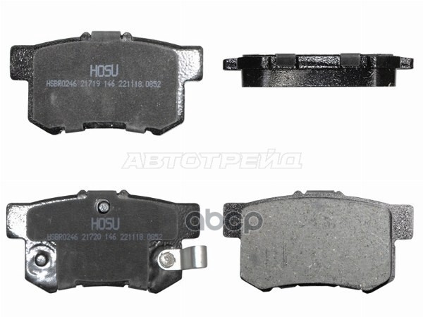 Колодки тормозные (Сзади) Honda Accord 91-16 / Civic 95-12 HOSU арт. HSBR0246