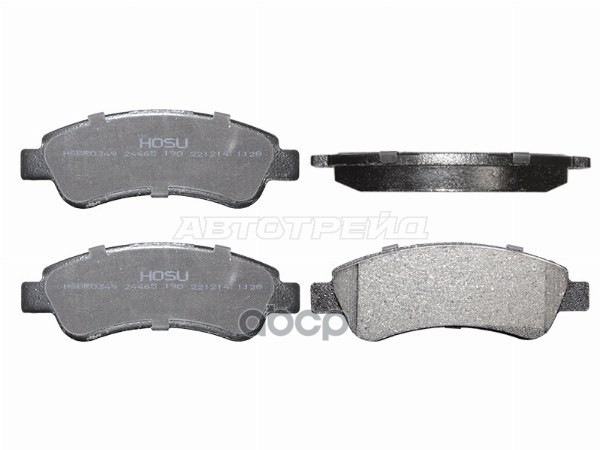 Колодки тормозные (Сзади) Peugeot Boxer 06- / Citroen Jumper 06- HOSU арт. HSBR0349