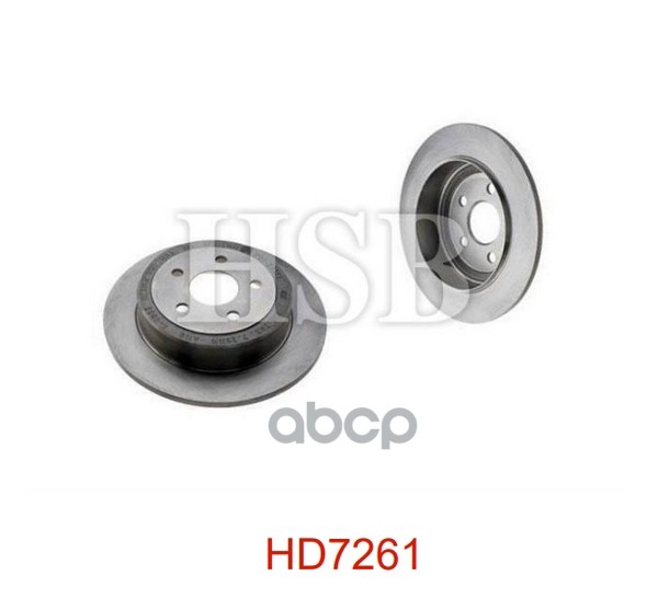 Диск Тормозной Задний Chrysler: Cirrus 2.5 94-00, Sebring 2.4-2.7 01-07, Stratus 2.5 95-01 HSB арт. HD7261