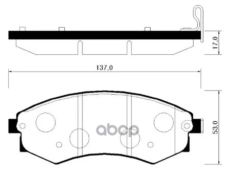 Колодки Тормозные Дисковые Передн Hyundai: Lantra 95-00, Elantra 05-06, Sonata 98-03  Kia: Magnetis 01-02, Optima 01-02 HSB а...