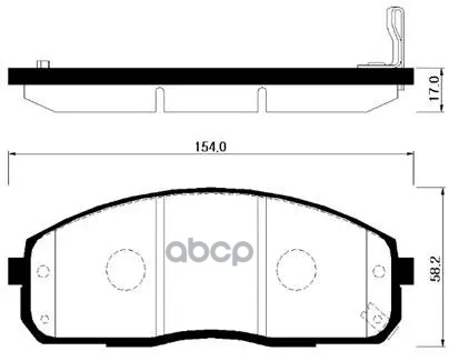 Колодки Тормозные Дисковые Передн Передн. Hyundai: H1, Starex 97-06 HSB арт. HP0029