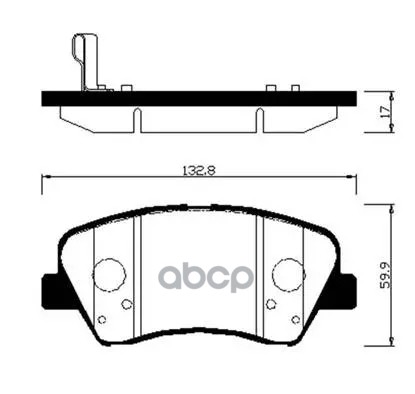 Колодки тормозные передние  для HYUNDAI: ELANTRA 11- HSB арт. HP0045