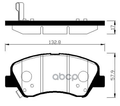Колодки Тормозные Дисковые Передн Hyundai: Accent 11-, Solaris 11-  Kia: Rio 11- HSB арт. HP0047