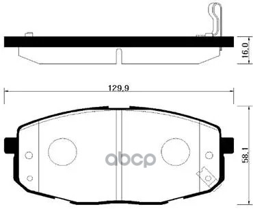 Колодки Тормозные Дисковые Передн Kia: Carens F-J 02-06 HSB арт. HP1020