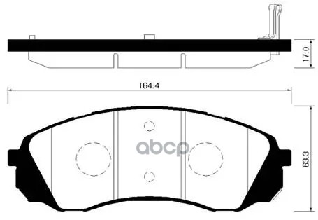Колодки Тормозные Дисковые Передние Haval H9 14- / Hyundai: H1 07-09, Grand Starex 07-09 / Kia: Grand Carnival (16 Inch) 05-0...